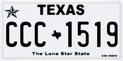 TX license plate CCC1519