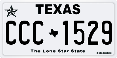 TX license plate CCC1529
