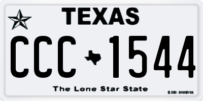 TX license plate CCC1544