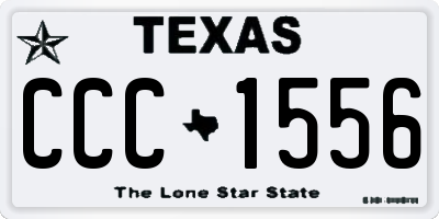 TX license plate CCC1556