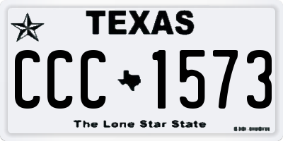 TX license plate CCC1573