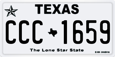 TX license plate CCC1659