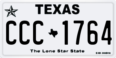 TX license plate CCC1764