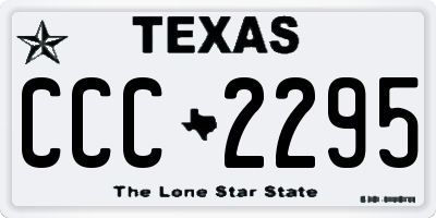 TX license plate CCC2295