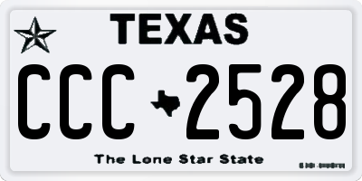 TX license plate CCC2528