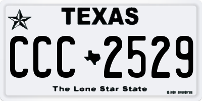 TX license plate CCC2529