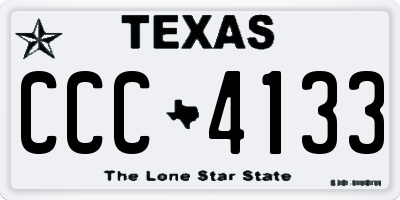 TX license plate CCC4133