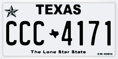 TX license plate CCC4171