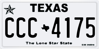 TX license plate CCC4175