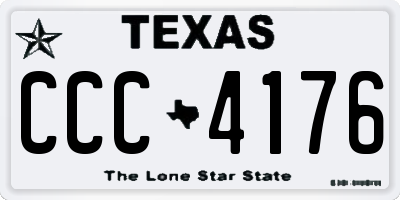 TX license plate CCC4176