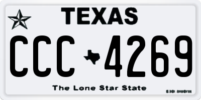 TX license plate CCC4269