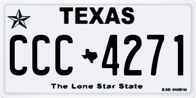 TX license plate CCC4271