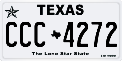 TX license plate CCC4272