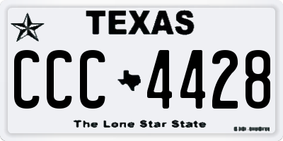 TX license plate CCC4428