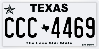 TX license plate CCC4469