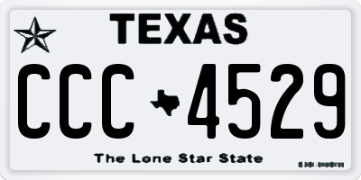 TX license plate CCC4529