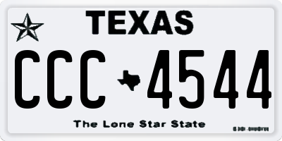 TX license plate CCC4544