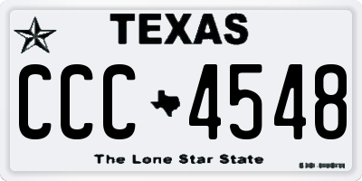 TX license plate CCC4548