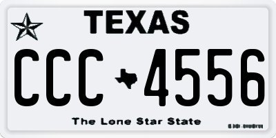 TX license plate CCC4556