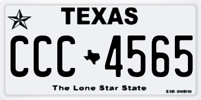 TX license plate CCC4565