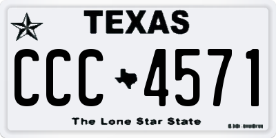 TX license plate CCC4571