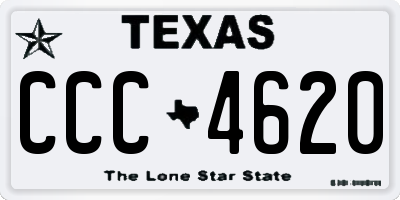 TX license plate CCC4620