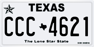 TX license plate CCC4621