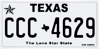 TX license plate CCC4629