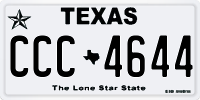 TX license plate CCC4644