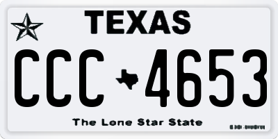TX license plate CCC4653