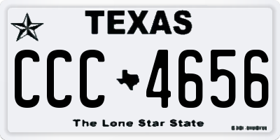 TX license plate CCC4656