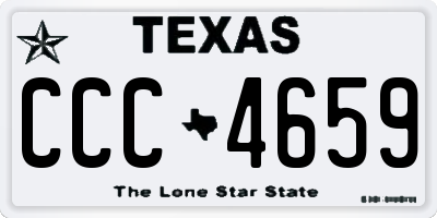 TX license plate CCC4659