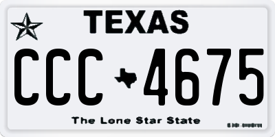 TX license plate CCC4675