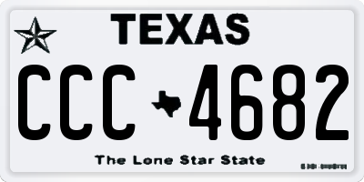 TX license plate CCC4682