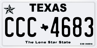 TX license plate CCC4683