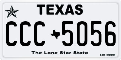 TX license plate CCC5056