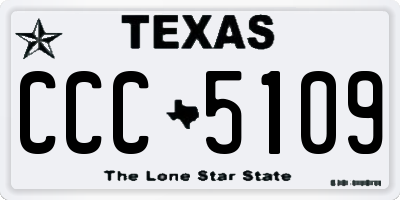 TX license plate CCC5109