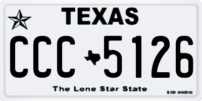 TX license plate CCC5126