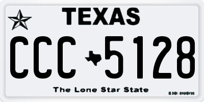TX license plate CCC5128