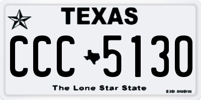 TX license plate CCC5130