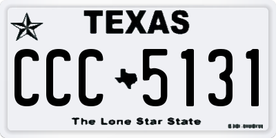TX license plate CCC5131