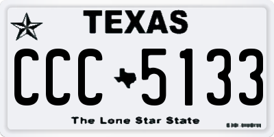 TX license plate CCC5133