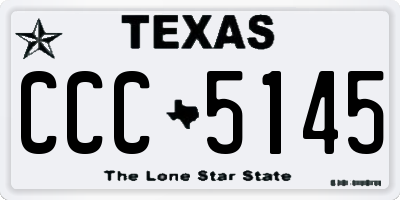 TX license plate CCC5145