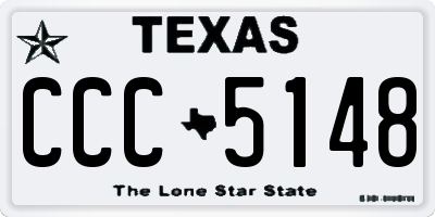 TX license plate CCC5148