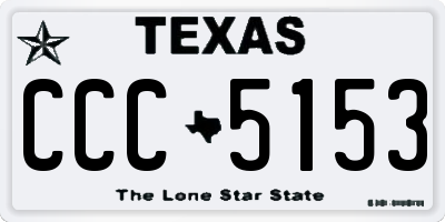 TX license plate CCC5153