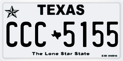 TX license plate CCC5155