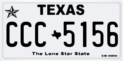 TX license plate CCC5156