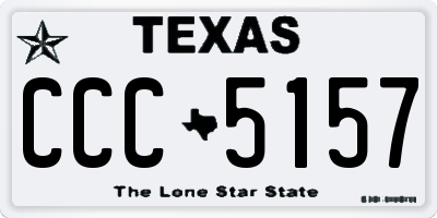 TX license plate CCC5157