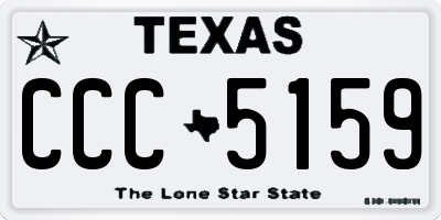 TX license plate CCC5159