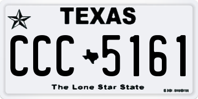TX license plate CCC5161